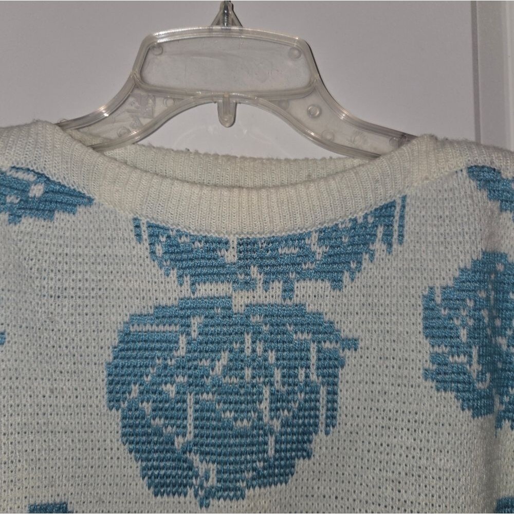 Vintage Nuggets Blue Floral Sweater - Picture 6 of 10